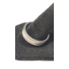 Image 3 : Tiffany Classic Milgrain PT950 Platinum Textured Edge Ring & Platinum Earring Back -Size 9.5- 14.4g