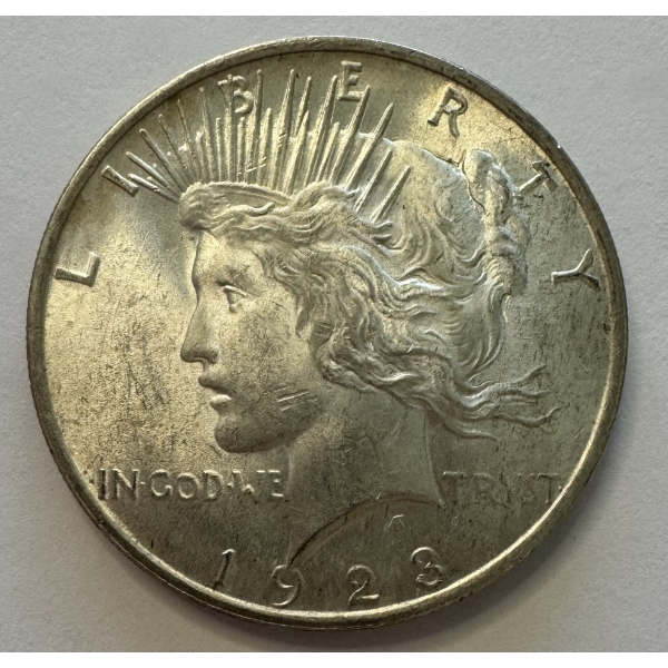 1923 United States 90% Silver Peace Dollar- Beautiful Condition