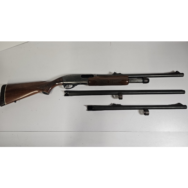 Remington Model 870 Wingmaster 12 Gauge Pump Action Shotgun With Two Extra Barrels (see description)