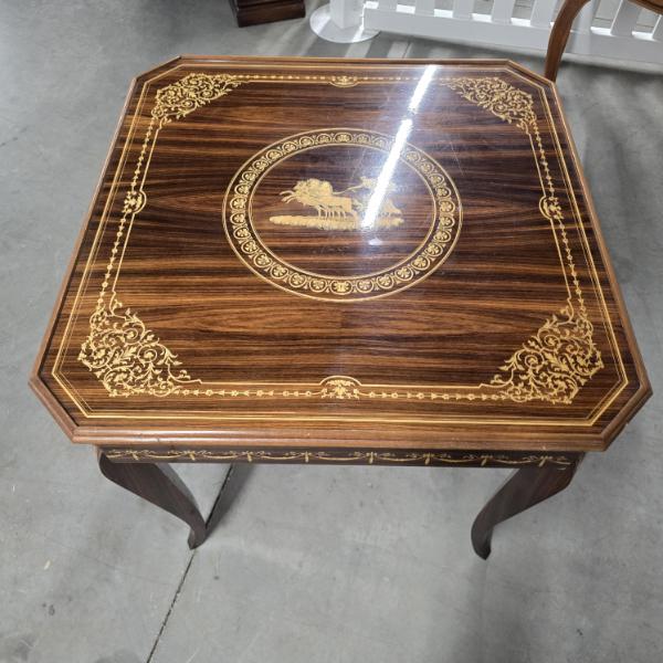 Elegant Game Table - 31" Square 30"H - Chess/Checkers, Backgammon, Roulette and More