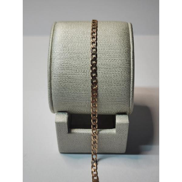 10K Yellow Gold Cuban Link 8" Bracelet - Total Weight: 3.4g