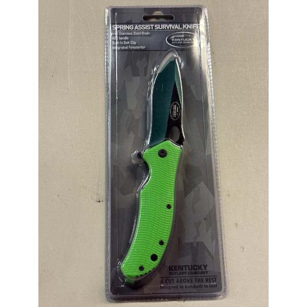 Incredible 9" Spring Assist Survival Knife - Heavy Duty - New In Package - Firestarter