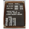 Image 1 : Vintage Bowling Alley Wooden26 x 20  Menu Board With Slots and all the inserts shown