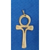 Image 2 : 14K Yellow Gold Egyptian Ankh Cross Pendant - Weight: 3.4g