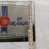 Image 3 : Vintage Anheuser-Busch Natural Light "On Draught" Rectangular Frameless Mirror Sign (16x11")