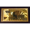 Image 2 :  REPUBLIC OF ZIMBABWE - FIVE OCTILLION DOLLARS -24K .999 Pure Gold Foil Note - Mint.  4/4
