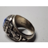 Image 4 : 10K Gold Streetsboro HS 1979 Class Ring with Large Blue Gemstone - Size 9.5 - Total Weight: 15.5g