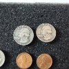 Image 3 : Mini Coin Earrings: Lincoln Cent, Buffalo Nickel, Washing Quarter Pairs, & Mercury Dime Alone 