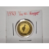 Image 2 : BEAUTIFUL 1993 Australian Nugget 1/10 Oz .9999 Gold Featuring Kangaroo