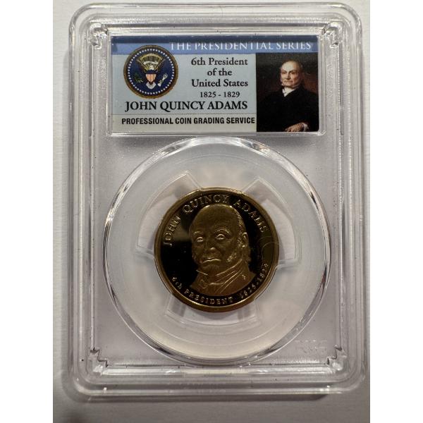 2008-S United States John Quincy Adams $1.00 Coin Graded PCGS PR69DCAM - Awesome Coin