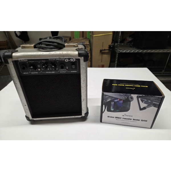 New In Box Donner Wireless Receiver System And Esteban G-10 Amp 