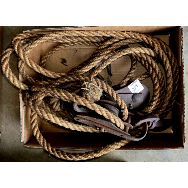 Vintage Rope and Pulley