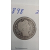 Image 2 : 1898 90% Silver Barber Quarter