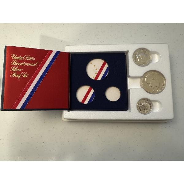 1776 - 1976 United States Bicentennial Silver Proof Set - Mint Condition