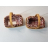 Image 2 : (2) Small Longaberger Baskets with Plastic and Fabric Liners - Excellent Condition! 