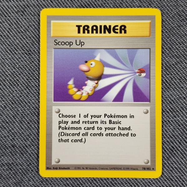 Scoop Up 78/102 Rare Trainer Vintage Base Set Pokemon Trading Card in Near Mint Condition!