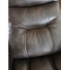Image 5 : PICKUP IN CANTON - Gorgeous, Rich Brown Soft Leather Power Recliner Like New Condition! LED Blue Lig