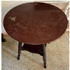 Image 2 : Round Double Tier Table - 24" - 28" Tall