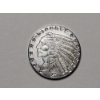 Image 1 : 1/10 Troy Ounce .999 Fine Silver Indian Round ~ Incredible Coin!