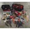 Image 1 : Two Tool Bags With New & Like New Items Including DeWalt Bits, Drywall Tools, Tape Measure & More!