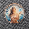 Image 3 : One Troy Ounce .999 Fine Copper Round ~ Colorized Ft. Goddess of Water ~ Two Different Sides