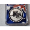 Image 4 : NGC 2021 P Australia .9999 Silver Wedge-Tailed Eagle FDOI MS 70 Signed by Mercanti 