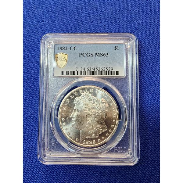 Incredible 1882-CC Morgan Silver Dollar PGCS MS 63