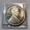 Image 1 : Lincoln Wheat Cent Design One Troy Ounce .999 Fine Silver Round