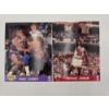 Image 1 : Magic Johnson and Michael Jordan Chicago Bulls 8x10 Stats Cards