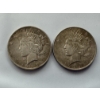 Image 1 :  2 - 1922 Peace Silver Dollars - Mint Condition