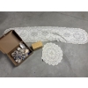 Image 1 : *Pick Up At Mantua Home-No Shipping Available*  Lace Table Runner - Doily - Box of Seashells