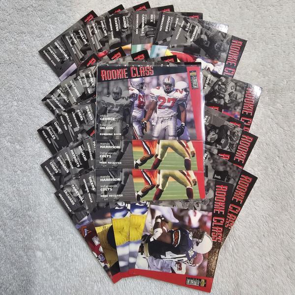 1996 Upper Deck Collector's Choice NFL Football Trading Card Lot ft. Rookie Class Marvin Harrison