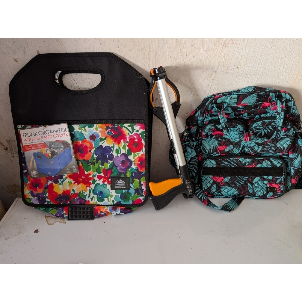 Insulated Bag, Trunk Organizer, Grabber Tool All Brand New