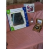 Image 1 : Interesting Wooden Music Box, Giant Clear Bulb, & New 15"x15" Write On Mirror