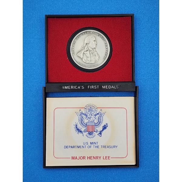 U.S. Department of the Treasury "Americas First Medals" Major Henry Lee Pewter Medal