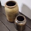 Image 7 : Two Smaller Stoneware Crocks ~ D.Miller Stamp & Unstamped ~ One Standing 11 Inches Tall & One 7 In.