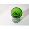 Image 6 : Vintage Mary Gregory Hand-Painted Enamel Green Glass Vase With Gold Rim