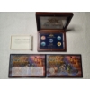 Image 1 : Historic Moments in American History Coin Collection & 2005 Colorized State Quarter Collection Case
