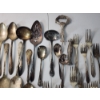 Image 4 : Huge Lot of Assorted Silverplated Flatware and Serving Utensils TW: 7.0lbs