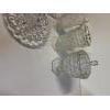 Image 3 : Fostoria Glassware Collection - 2 Cups - Plate - Bowl - Dish with Lid