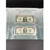 Image 2 : America's Founding Fathers 2019 Currency Set - Series 2017 $1 and Series 2013 $2 Matching Set - COA 