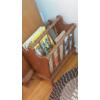 Image 1 : Maple Wood Magazine Rack - 17 x 19 x 12  Ex Condition