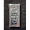 Image 1 : 10 Oz 999.9 Fine Silver Bar by NMR With Matching Serial Number Certificate 