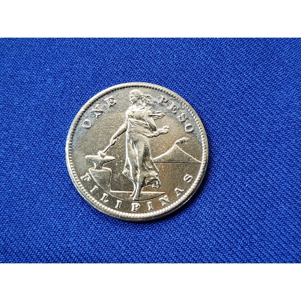 1907-S Philippines United States One Peso Silver Coin ASW: 0.5144 oz 