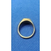 Image 4 : Men's 14K Gold Ring With Red/White Stones - Size: 10 - Weight: 6.6g