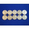 Image 1 : x10 Assorted Years Walking Liberty 90% Silver Half Dollars FV: $5.00