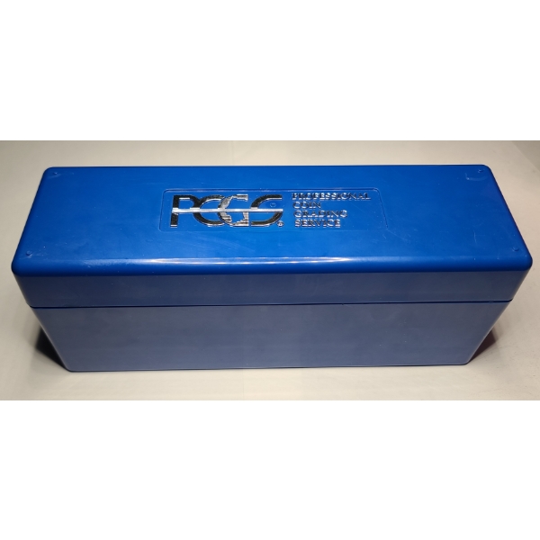 PCGS Slabbed Coin Storage Box In Blue - Holds 20 Slabs

 3.5x3.75x9