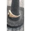 Image 2 : 10K Gold Ring With Black & Clear Stone 4.2 Grams