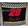 Image 1 : Large Nascar #28 Ernie Irvan Racing Blanket - 48" X 54"