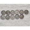 Image 1 : Assorted Years & Mint Marks Mercury Head 90% Silver Dimes - AFV $1.10